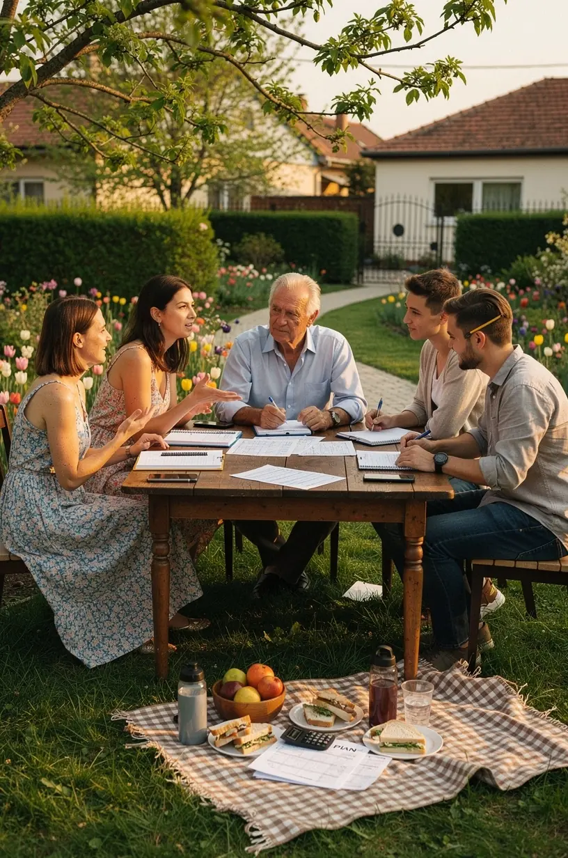 Mobiltelefon képernyőjén megnyitott személyes pénzügyi blog oldal, amely helyi rendezvényeket hirdet.